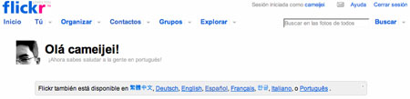 Flickr en español